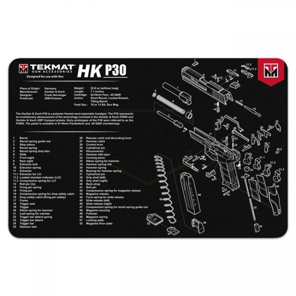 TekMat Cleaning & Repair Mat - H&K P30