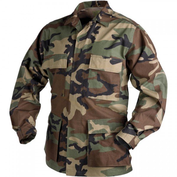 HELIKON Battle Dress Uniform Shirt - Woodland Camo
