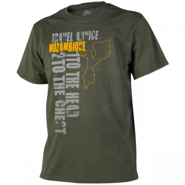 Helikon T-Shirt Travel Advice: Mozambique - Olive Green - S