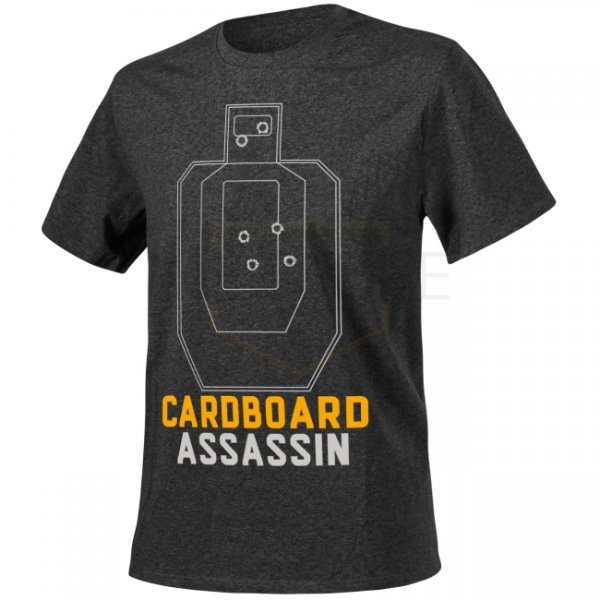 Helikon T-Shirt Cardboard Assassin - Melange Black-Grey - 2XL