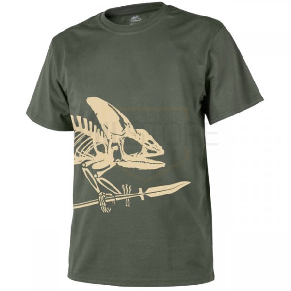 Helikon-Tex T-Shirt Full Body Skeleton - Olive Green - M