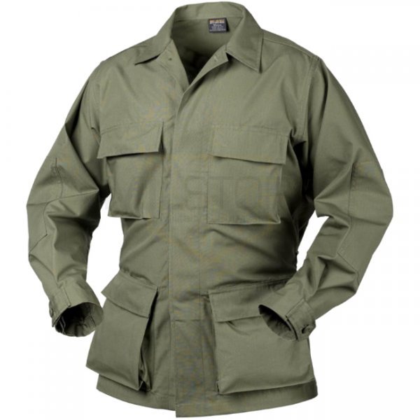 Helikon BDU Battle Dress Uniform Shirt PolyCotton Ripstop - Olive Green - XL