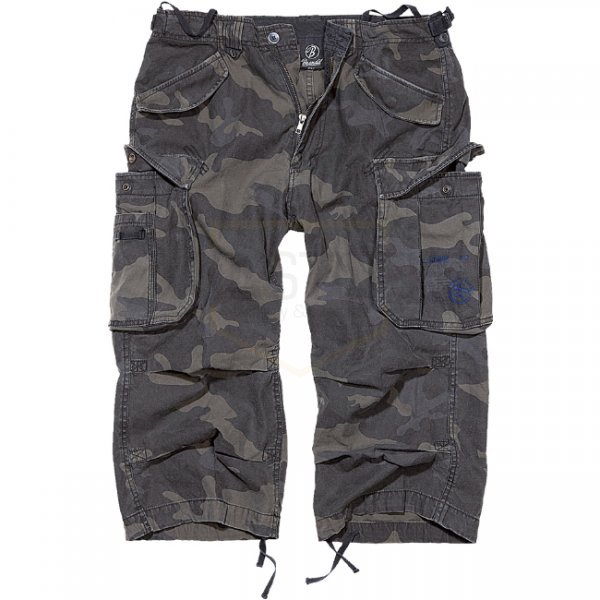 Brandit Industry Vintage 3/4 Shorts - Dark Camo - S