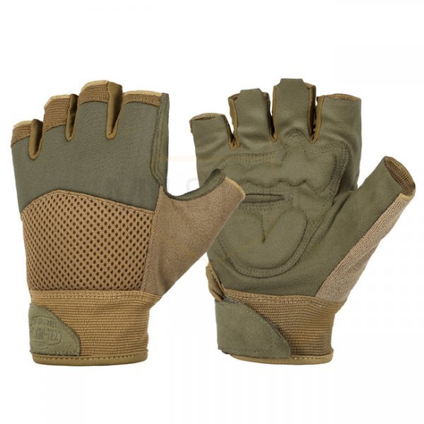 Helikon Half Finger Mk2 Gloves - Olive Green / Coyote A - S