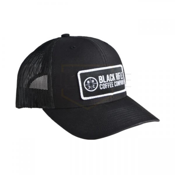 Black Rifle Coffee Classic Company Logo Patch Hat - Black & Black