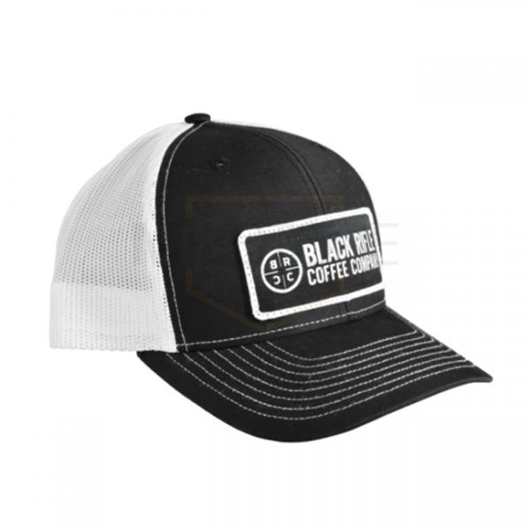 Black Rifle Coffee Classic Company Logo Patch Hat - Black & White