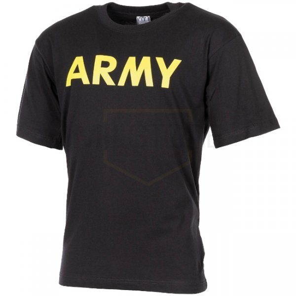 MFH Army Print T-Shirt - Black - 3XL