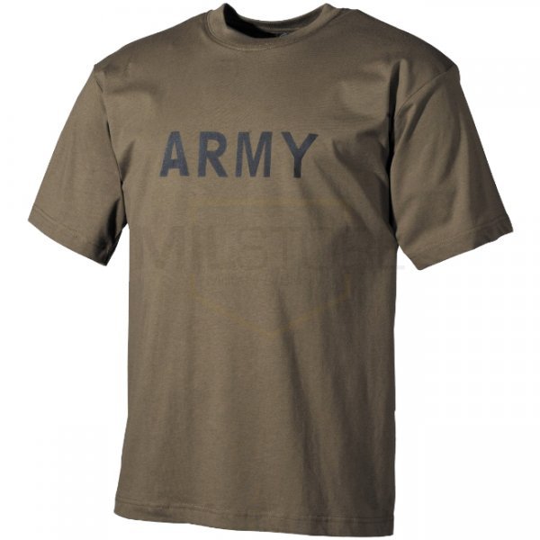 MFH Army Print T-Shirt - Olive - 3XL