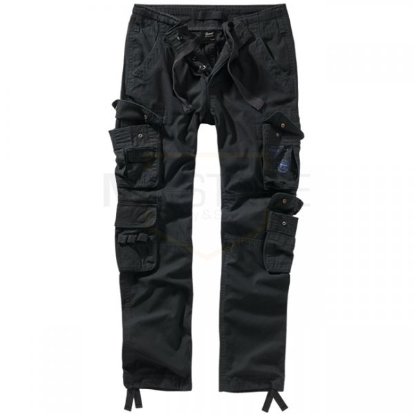Brandit Pure Slim Fit Trousers - Black - M