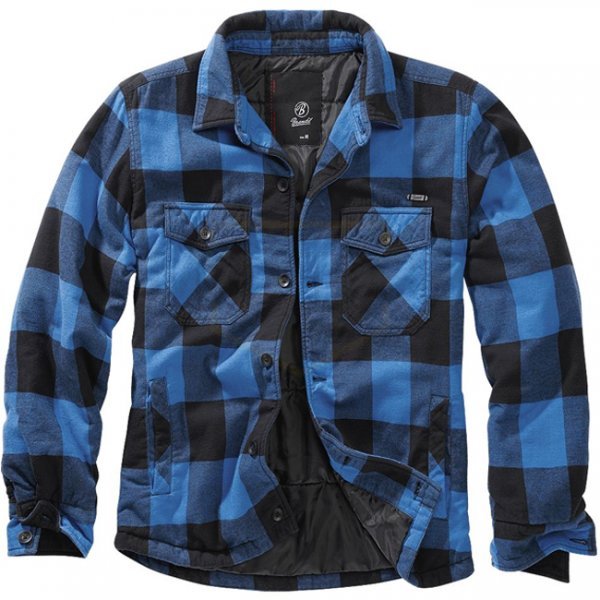 Brandit Lumberjacket - Black / Blue - XL