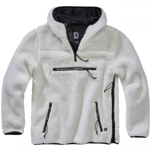 Brandit Teddyfleece Worker Pullover - White - XL