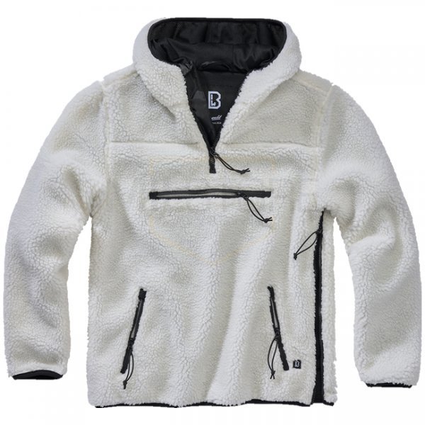 Brandit Teddyfleece Worker Pullover - White - 4XL