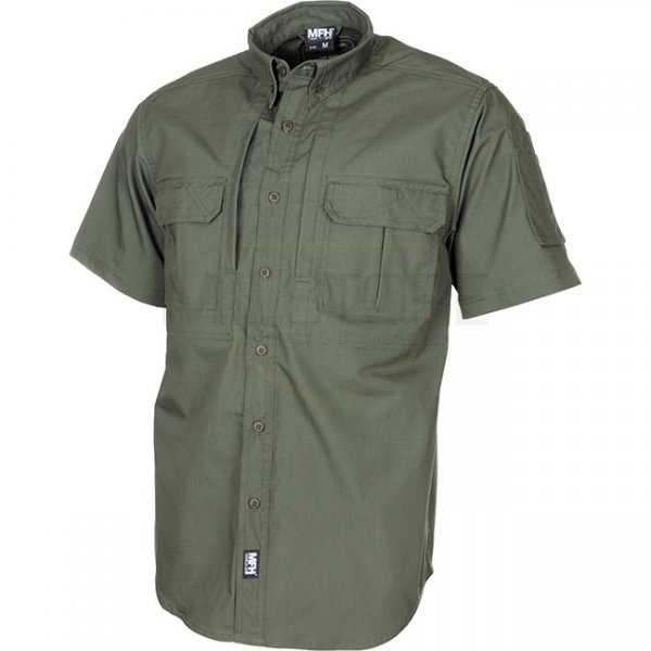 MFHHighDefence ATTACK Shirt Short Sleeve Teflon Ripstop - Olive - XL