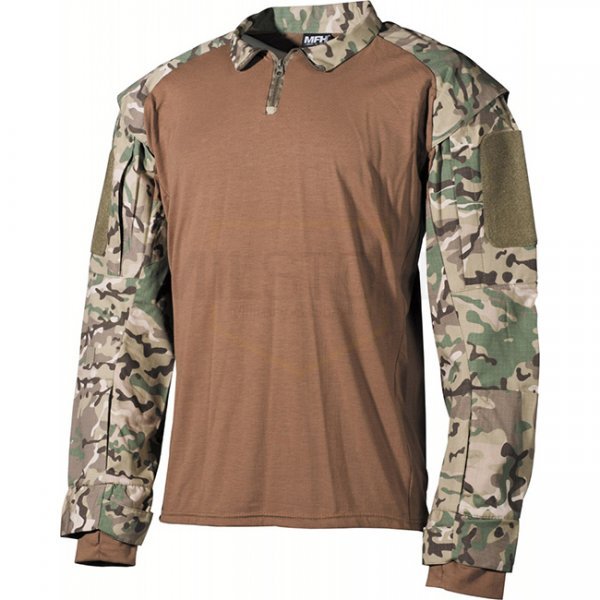 MFHHighDefence US Tactical Shirt Long Sleeve - Operation Camo - XL