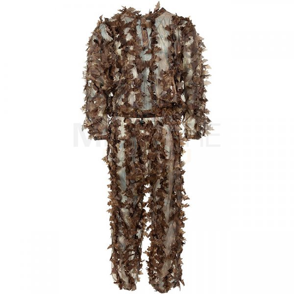 MFH Ghillie Camouflage Suit Leafs - Hunter Brown - M/L