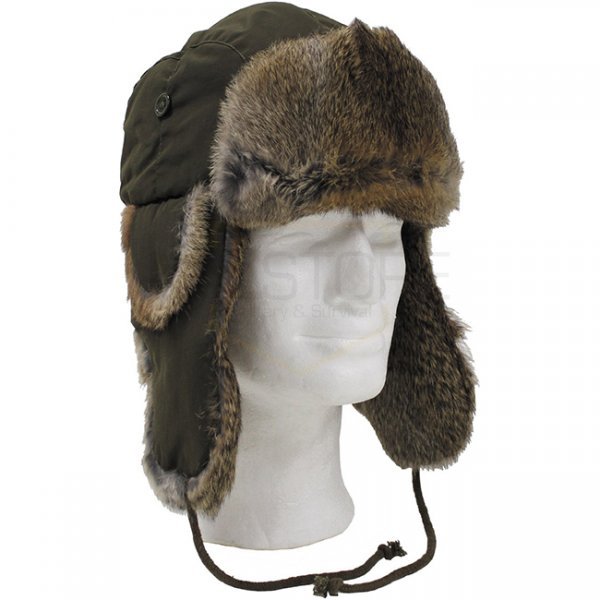 MFH Fur Hat - Olive - M