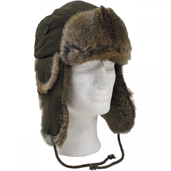 MFH Fur Hat - Olive - XL