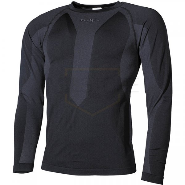 FoxOutdoor Thermo-Functional Undershirt Long Sleeved - Black - S