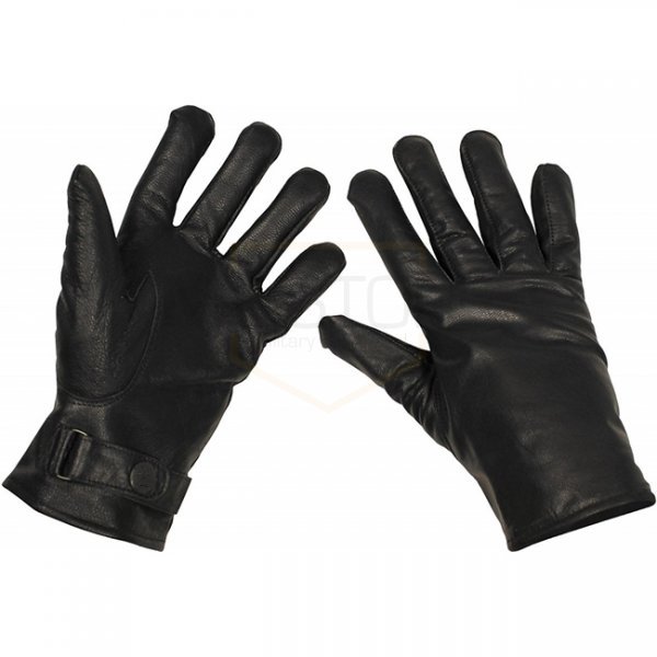 MFH BW Leather Gloves - Black - S