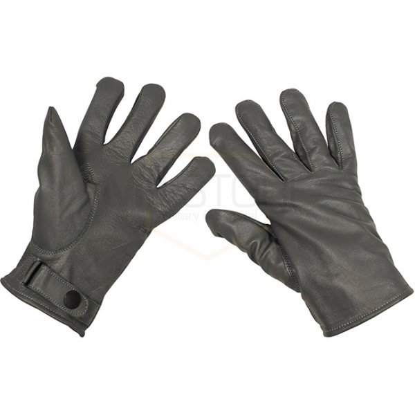 MFH BW Leather Gloves - Grey - XL