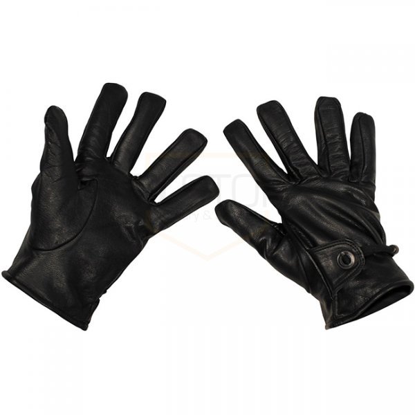 MFH Western Leather Gloves - Black - S