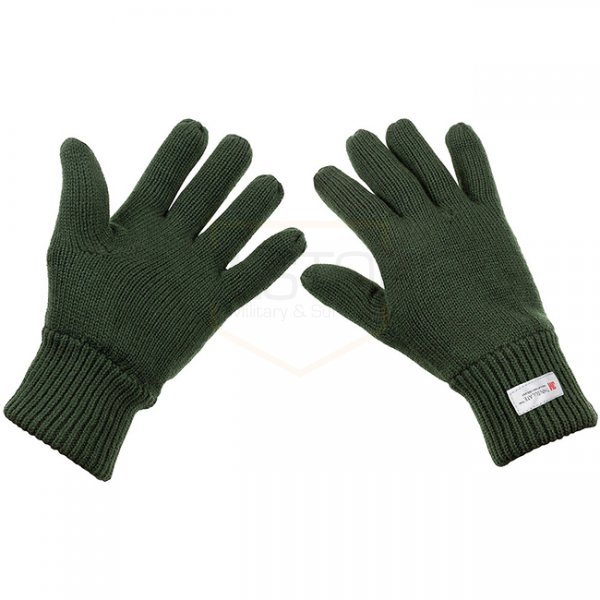 MFH Knitted Gloves 3M Thinsulate - Olive - L