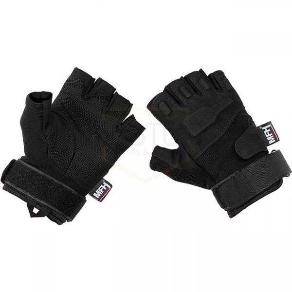 MFHProfessional Tactical Gloves Pro Fingerless - Black - M