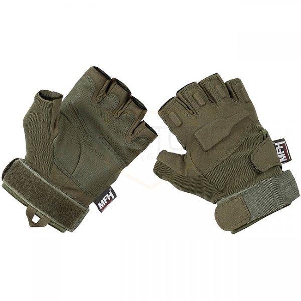 MFHProfessional Tactical Gloves Pro Fingerless - Olive - 2XL