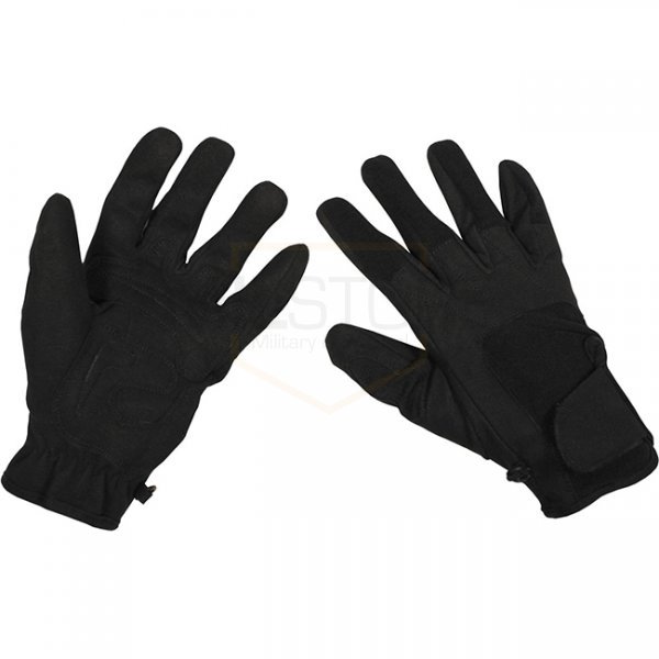 MFHHighDefence Gloves Worker Light - Black - L