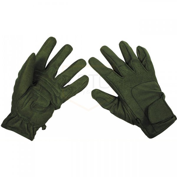 MFHHighDefence Gloves Worker Light - Olive - S