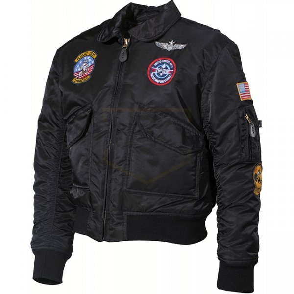 MFH US Kids Pilot Jacket CWU - Black - XL