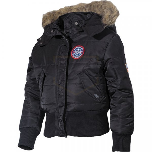 MFH US Kids Polar Jacket N2B - Black - M