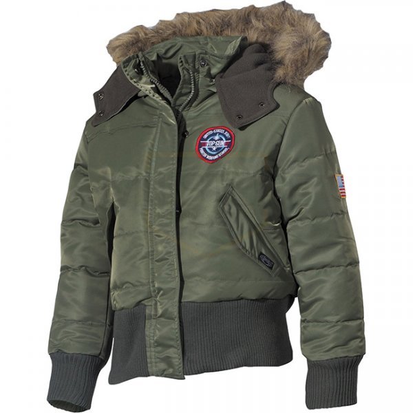 MFH US Kids Polar Jacket N2B - Olive - 2XL