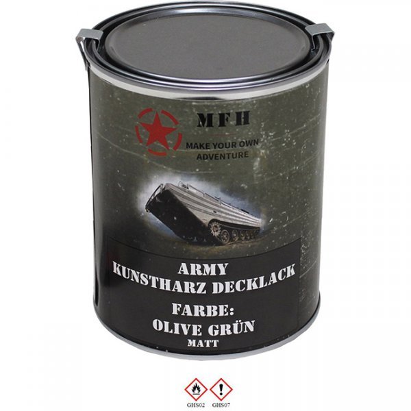 MFH Army Varnish 1 l Can - Olive Green