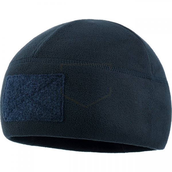 M-Tac Tactical Fleece Watch Cap Beanie & Patch Panel - Dark Navy Blue - S