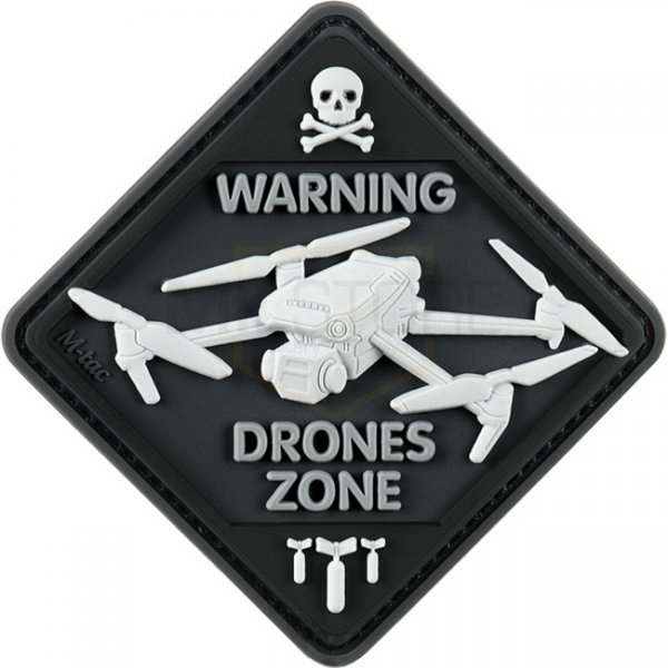 M-Tac Drones Zone Rubber Patch - Black
