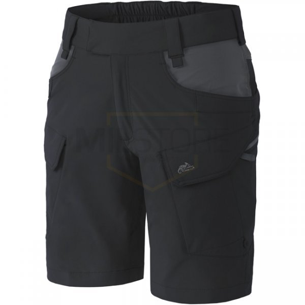 Helikon Women's OTS Outdoor Tactical Shorts 8.5 - Black / Shadow Grey - XL