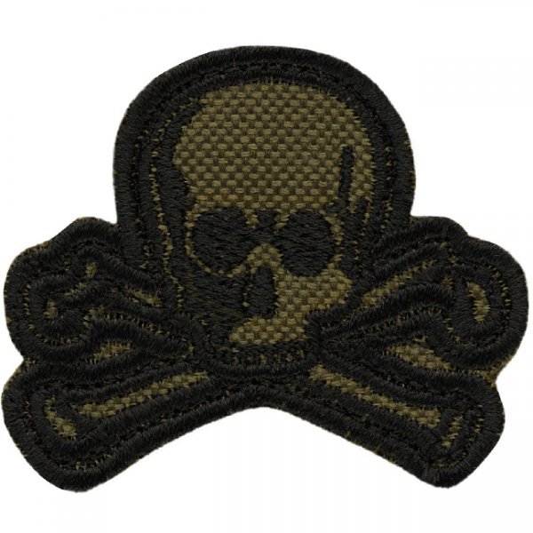 M-Tac Old Skull Embroidery Patch - Olive