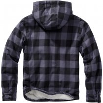 Brandit Lumberjacket Hooded - Black / Grey - 6XL