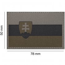 Clawgear Slovakia Flag Patch - RAL 7013