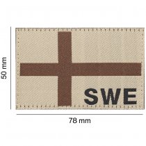 Clawgear Sweden Flag Patch - Desert