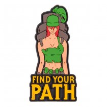 Helikon Find Your Path PVC Patch - Olive Green