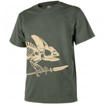Helikon T-Shirt Full Body Skeleton - Olive Green - S