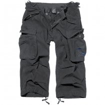 Brandit Industry Vintage 3/4 Shorts - Black