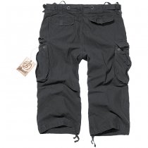 Brandit Industry Vintage 3/4 Shorts - Black - S