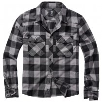 Brandit Checkshirt - Black / Charcoal - XL