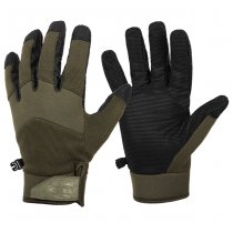 Helikon Impact Duty Winter Mk2 Gloves - Olive Green / Black B - M