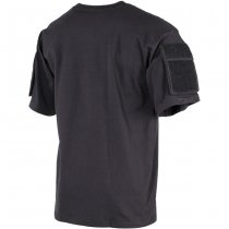 MFH Tactical T-Shirt Sleeve Pockets - Black - M