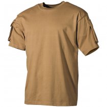 MFH Tactical T-Shirt Sleeve Pockets - Coyote - 3XL