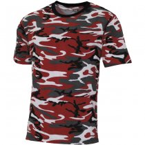 MFH Streetstyle T-Shirt - Urban Red Camo - L